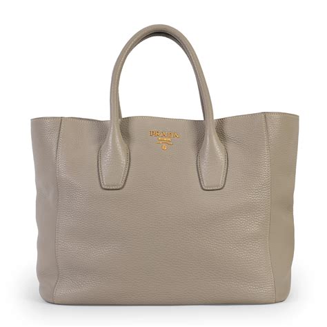 PRADA Vitello Daino Tote Pomice 1477483 